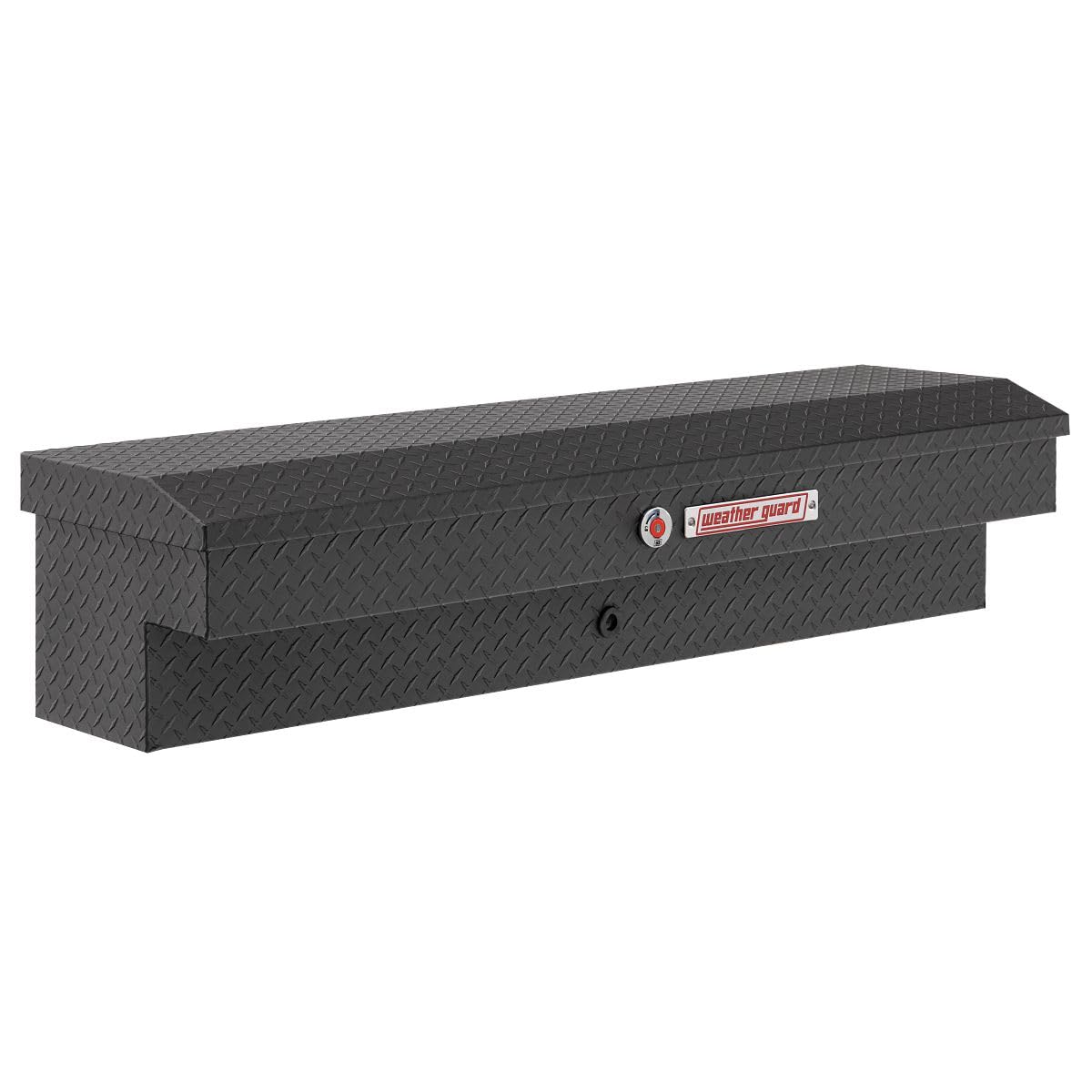 WEATHERGUARD 174-52-04 Weather Guard Model 56in Lo-Side Box, Aluminum, Textured Matte Bla...