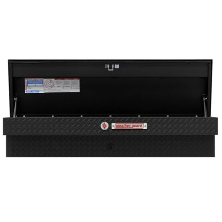 WEATHERGUARD 174-52-04 Weather Guard Model  56in Lo-Side Box, Aluminum, Textured Matte Bla...