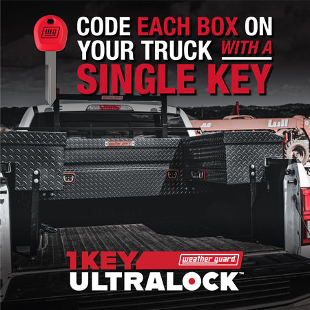 Weather Guard Weather Guard Model 175-5-04 56in Lo-Side Box, Steel, Gloss Black, 4.0 cu ft
