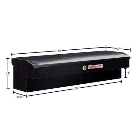 Weather Guard Weather Guard Model 175-5-04 56in Lo-Side Box, Steel, Gloss Black, 4.0 cu ft