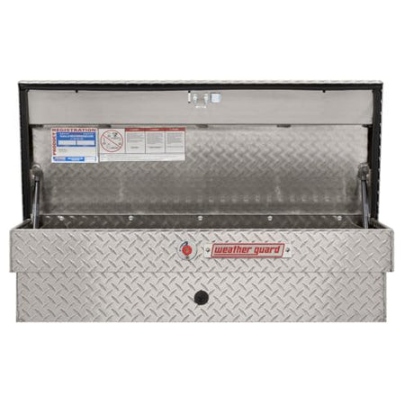 WEATHERGUARD 184-0-04 Weather Guard Model  41in Lo-Side Truck Box, Aluminum, Clear, 3.0 c...