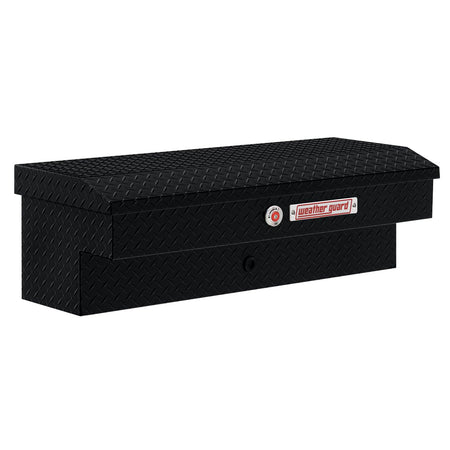 WEATHERGUARD 184-5-04 Weather Guard Model 41in Lo-Side Truck Box, Aluminum, Gloss Black,...