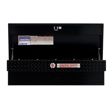 WEATHERGUARD 184-5-04 Weather Guard Model  41in Lo-Side Truck Box, Aluminum, Gloss Black,...