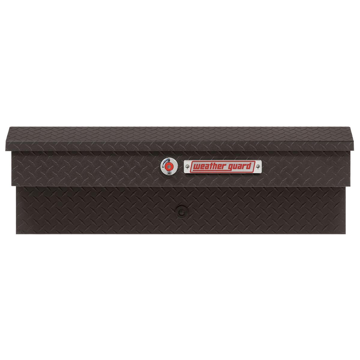WEATHERGUARD 184-52-04 Weather Guard Model  41in Lo-Side Truck Box, Aluminum, Textured Mat...