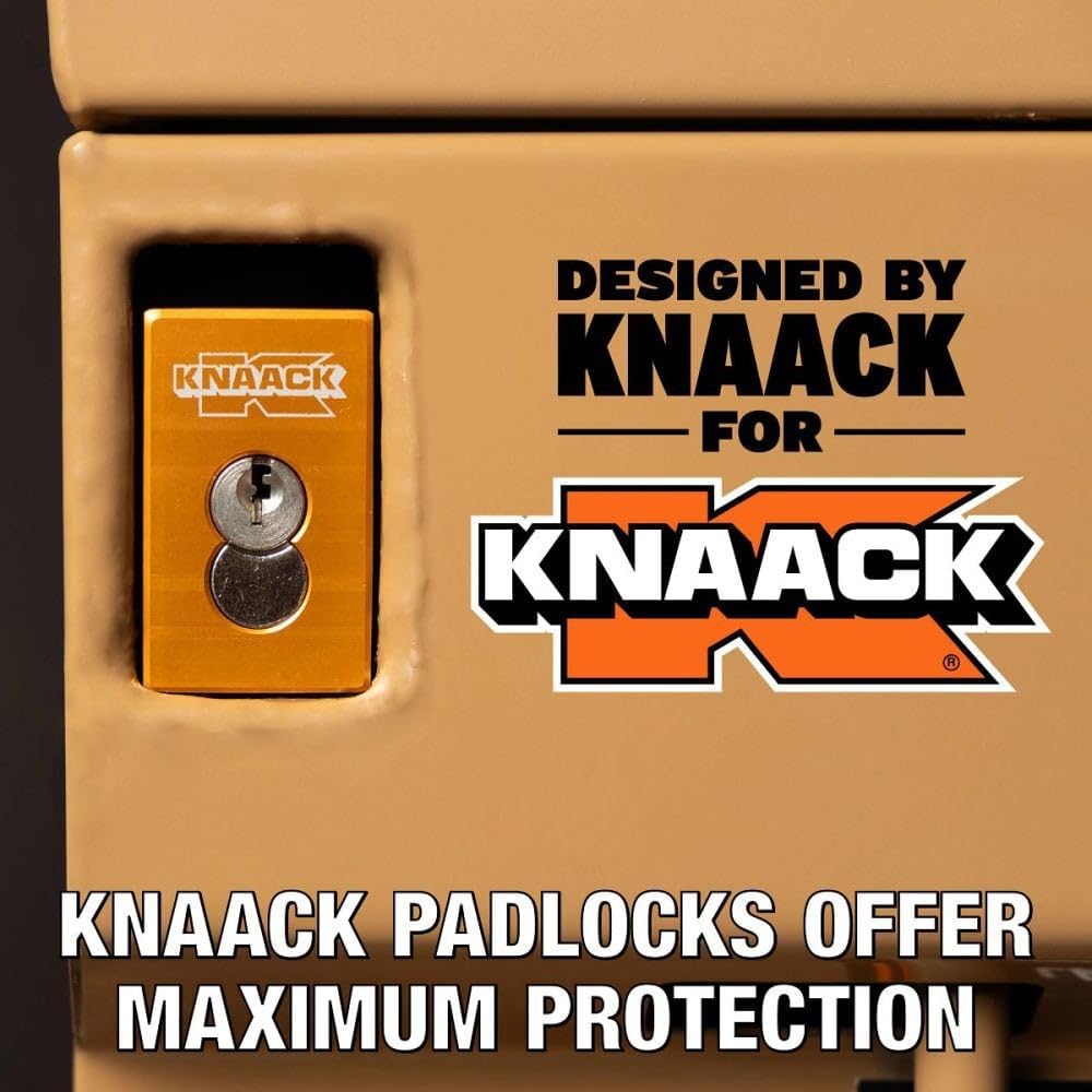 WEATHERGUARD 4824-KL Knaack Chest-Style Box, Tan, 48x28.5x24 in, 1PK  - 1 Each Truck & Exterior