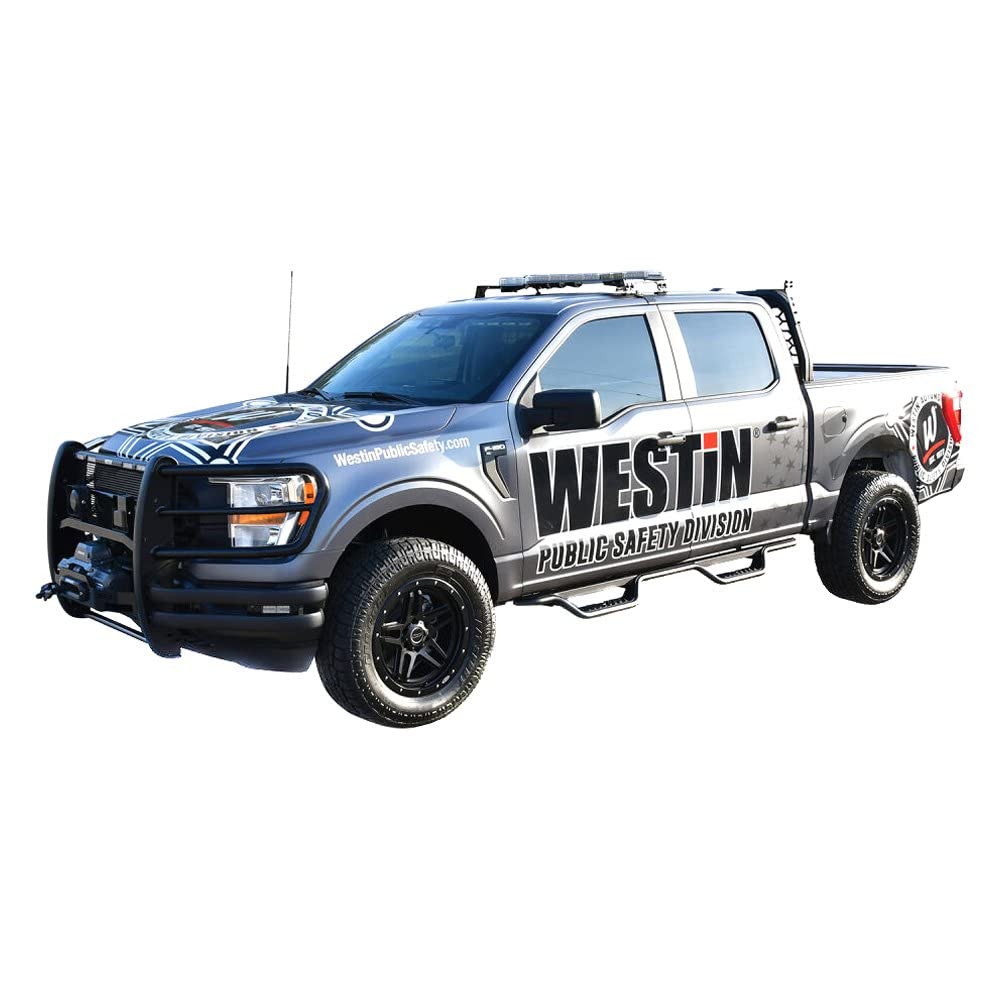 WESTIN 20-12785 Outlaw Drop Nerf Bars Textured Black Pair Truck & Exterior