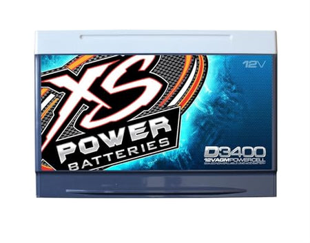 XS Power XS Power D3400 XS Series 12V 3,300 Amp AGM High Output Battery with M6 Terminal Bolt
